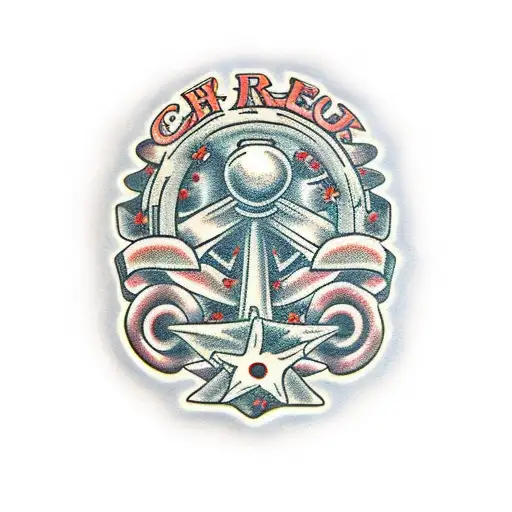 Red Chilly and Spanner tattoo design idea