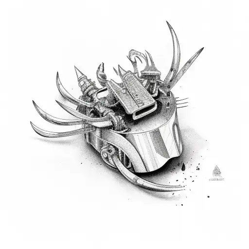 Red Chilly and Spanner tattoo design idea