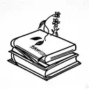 feminist book tattoo design idea