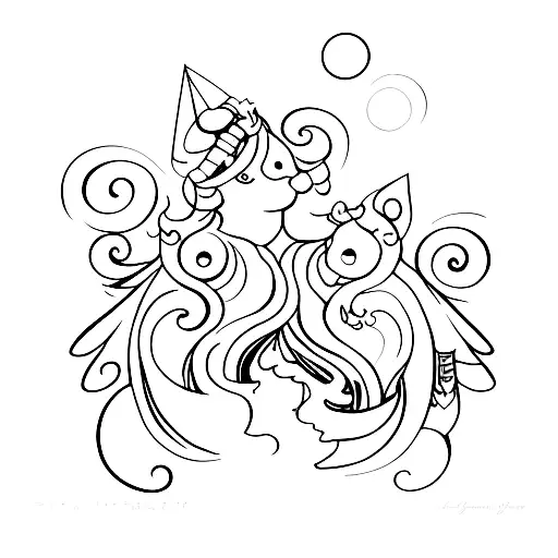  Alex and Lucia  tattoo design idea