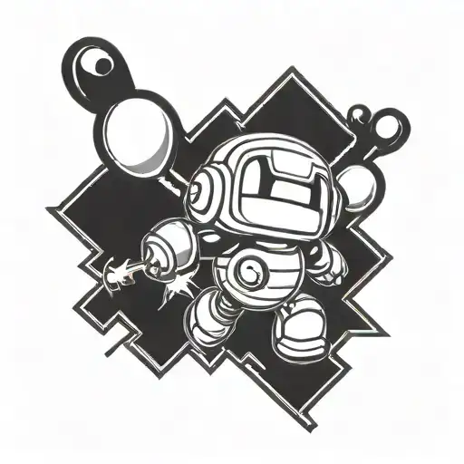 Bomberman tattoo design idea