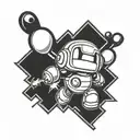 Bomberman tattoo design idea