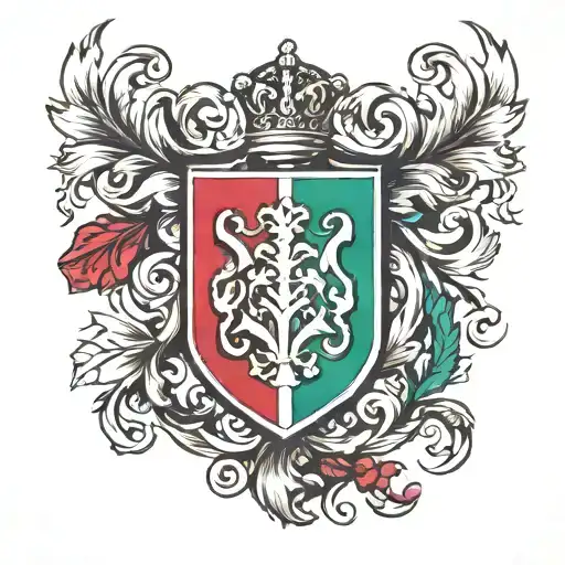 italian crest  tattoo design idea