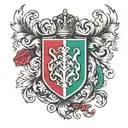 italian crest  tattoo design idea