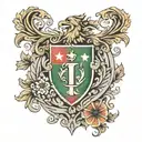 italian crest  tattoo design idea