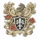 italian crest  tattoo design idea
