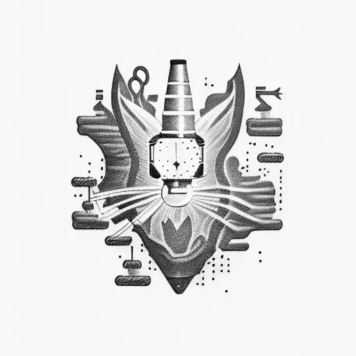  coal mine music  tattoo design idea