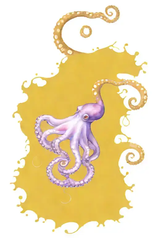 blue ring octopus wrapping its tentacles from the shoulder down to the wrist of the arm tattoo design idea