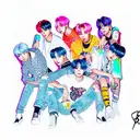 BTS  tattoo design idea