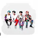 BTS  tattoo design idea