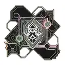 Virgo and Aquarius tattoo design idea