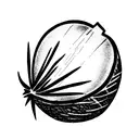 coconut  tattoo design idea