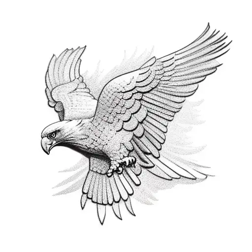 philippine eagle flying tattoo