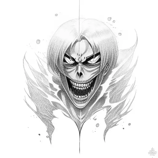 Eren Yeager tattoo from attack on titan tattoo design idea