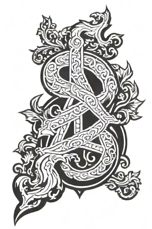 Epsilon Kappa tattoo design idea