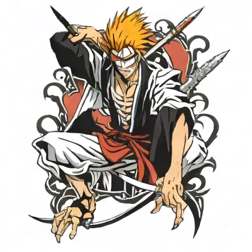 bleach kurosaki ichigo tattoo design idea