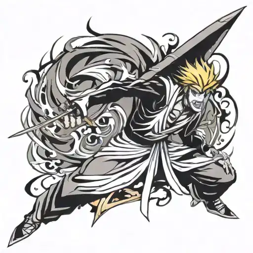 bleach kurosaki ichigo tattoo design idea