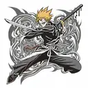 bleach kurosaki ichigo tattoo design idea