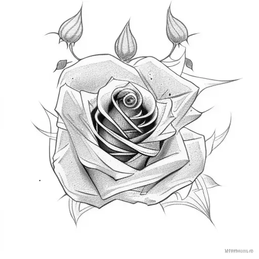 anime rose back of hand tattoo bleeding thorns sharp saying "Ummi" tattoo design idea