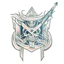 Snake Dagger tattoo design idea