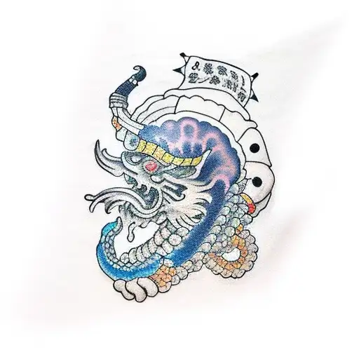 seafarer full sleeve colorful hand tattoo tattoo design idea
