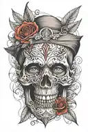 omerta tatto with red tattoo design idea
