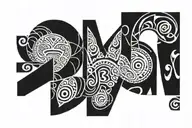 Alana And Gaby INITIALS EJG MADE tattoo design idea