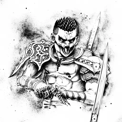 berserk guts tattoo design idea