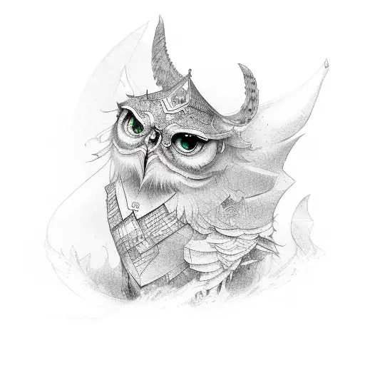 Name Merlin tattoo design idea