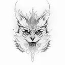 Name Merlin tattoo design idea