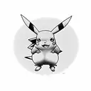 pikachu tattoo design idea