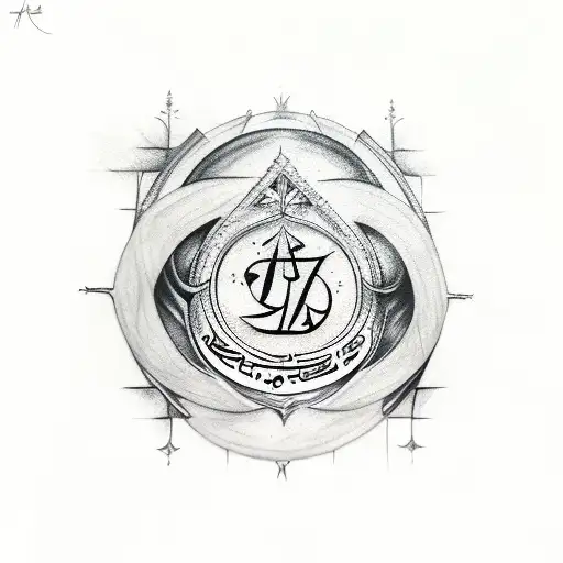 Coverup Harry Potter Tattoo on Arabic Words tattoo design idea