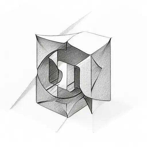letter cubes with letters NSX  tattoo design idea