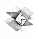 letter cubes with sign "nsx" tattoo design idea