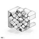 letter cubes with sign "nsx" tattoo design idea