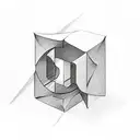 letter cubes with letters NSX  tattoo design idea