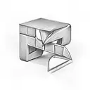 letter cubes with letters NSX  tattoo design idea