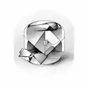 letter cubes with letters NSX  tattoo design idea