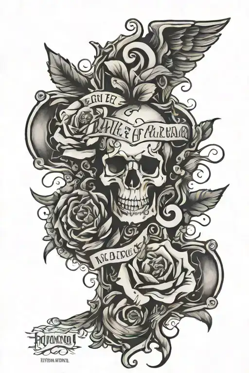romans 7 Bible verse tattoo design idea