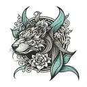 Custom Content tattoo design idea