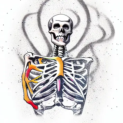 skeleton  tattoo design idea