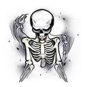 skeleton  tattoo design idea