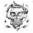tv death  tattoo design idea