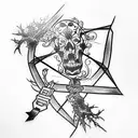 tv death  tattoo design idea