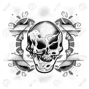 tv death  tattoo design idea