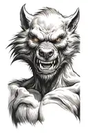 werewolf tattoo design idea