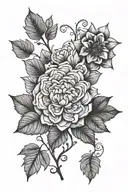 focus life growth mindset tattoo design idea