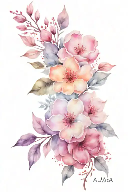 Alaska themes tattoo design idea