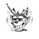 Crash bandicoot tattoo design idea