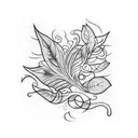 Vine tattoo design idea